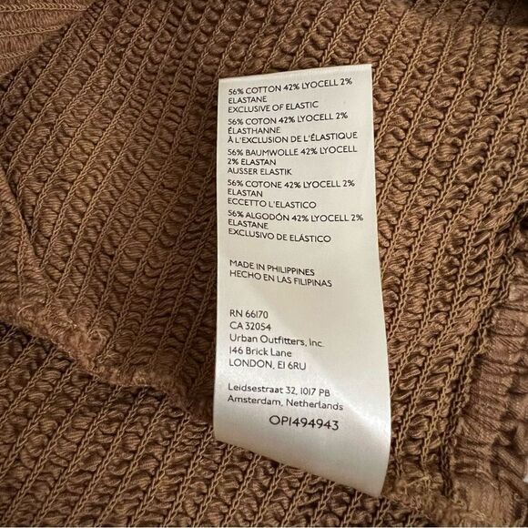 Anthropologie Maeve Ruffled Smocked Tank Top Brown NEW Plus Size 26W - Picture 9 of 9